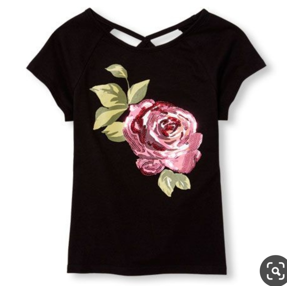 CHILDREN'S PLACE Rose Sequin Top